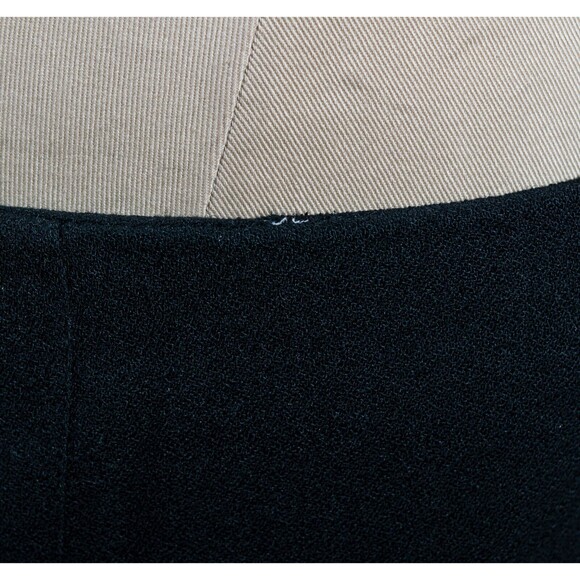 Talbots 100% Wool Black Pleated A Line Knee Length Capsule Wardrobe Skirt Sz 10 - Picture 4 of 5